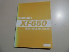 Wartungs Reparatur anleitung Werkstatt hand buch Suzuki XF650 Freewind 1997