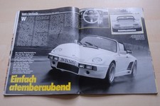 Rallye Racing 05/1983 Porsche 911 Cabrio Rinspeed 939 Turbo mit 300PS im TEST au