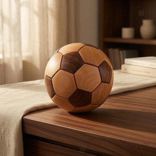 Fußball ornament poliert - fußball,