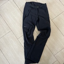 Gefütterte Damen-Marken-Softshellhose, schwarz von Quechua, Gr. 34, Länge 28