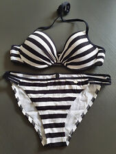 Jette Joop Bikini  Gr. 36 / 38  S / M     70 B  Schwarz / Weiß     wie Neu