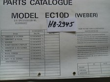HB-2945 Ersatzteilliste für Robin-Motor EC10D Spec Nr. EC100DD1922 (Weber)