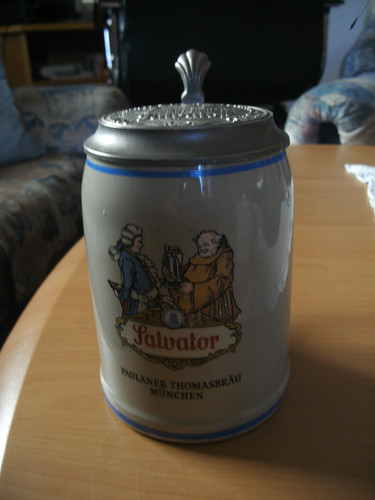 Bierkrug salvator paulaner - bierkrug,