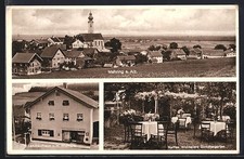 AK Mehring a. Alz, Landkaufhaus v. H. Widmaier, Café Widmaiers Sommergarten, To 