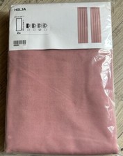 Ikea HILJA Gardinenschals 2Stk. 145x300cm Rosa NEU OVP