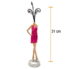 Schmuckpuppe Schmuckständer Ohrringhalter Schmuckhalter Kettenständer 31cm