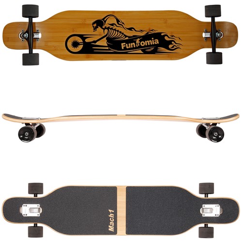 Mach1 bambus longboard - bambus, mit