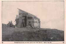 Telefonzentrale in 3500 Meter Höhe - 1WK - 1916 - Historische Aufnahme ~13x9cm