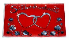 Fahne / Flagge Silberhochzeit