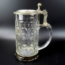 Uralter Glas Bierkrug