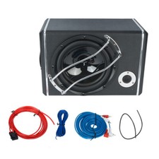 10" ZOLL 1200 Watt Untersitz-Aktiv-Subwoofer + Kabelset Auto Aktivsub+Verstärker