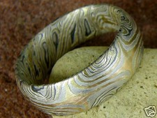 Trauringe Mokume Gane Gold