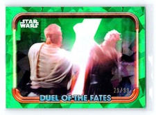 Topps Star Wars Sapphire Chrome Duel of the Fates Mauls Lightsaber is cut /99