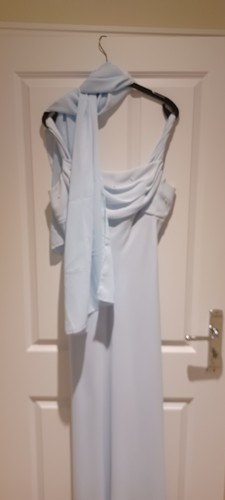 Abendkleid lang hellblau - abendkleid, in