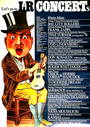 Concert zappa 1978 - concert's,