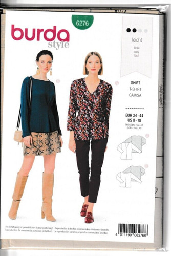 Burda schnittmuster 6276 damen - 6276,