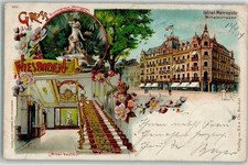 13240085 - 6200 Wiesbaden Hotel Metropole Brunnengruppe im Wintergarten