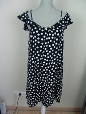 ¯_¯_¯ Yessica C&A ALINE DRESS - Kleid - Gr. 40 - schwarz weiße Punkte ¯_¯_¯!6