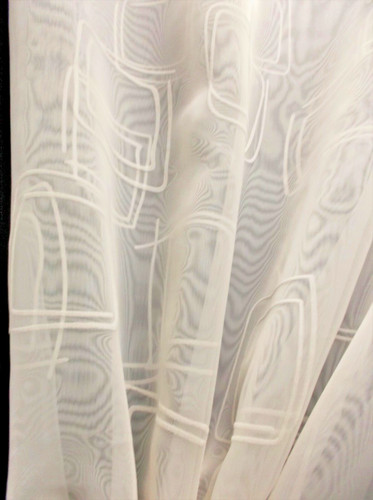 Dekostoff voile uni creme - voile,
