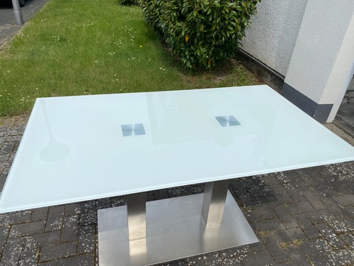 Esstisch glas stahl - esstisch, x