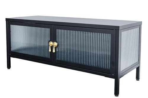 Sideboard riffelglas metall - sideboard,