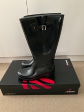 Sexy Damen Lack Gummistiefel