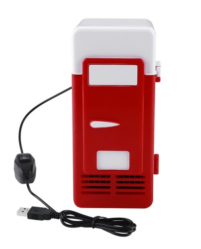 Usb portable mini fridge - mini-fridge, red