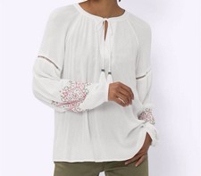 Damen Bluse 48 Heine Mode Ecru