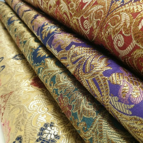 Banaras brokat material blumen - banaras,