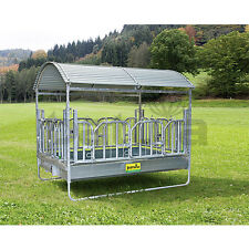 PATURA Profi Großballenraufe m. Schwedenfressgittern Heuraufe Futterraufe Rinder