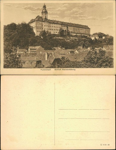 Ansichtskarte rudolstadt - ansichtskarte,