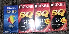 6x Maxell SQ VHS 240  4 Std