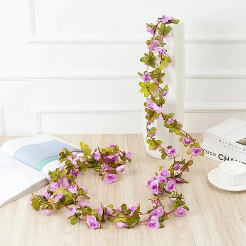 Kunstblume seide rose - 2,5m,