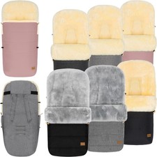 FILLIKID 100% LAMMFELL Winterfußsack Kinder Fußsack für Kinderwagen Jogger Buggy