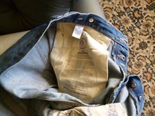 Rare PRPS Fury Japan Made Denim Jeans 33 x 32 Aged Vintage Wash Rip Knee Taper F