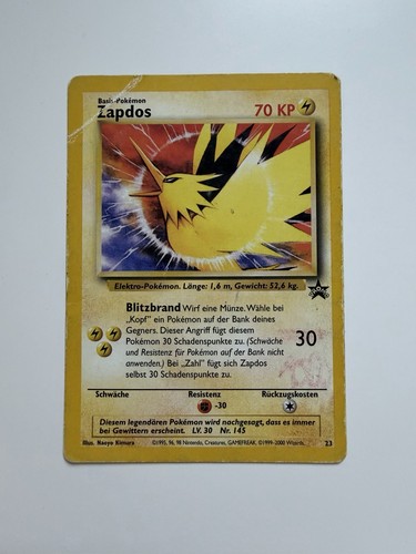 Zapdos pokémon karte - karte,