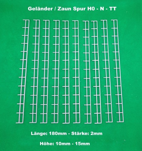 10x zaun geländer spur - 10x,