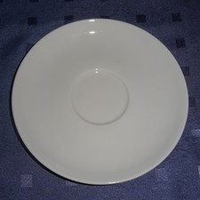 ARZBERG weißes, schlichtes Porzellan - 1 Untertasse Dm 15