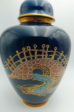„Große Bavaria Schumann Arzberg Vase – Echt Cobalt – 35 cm – Golddekor –...