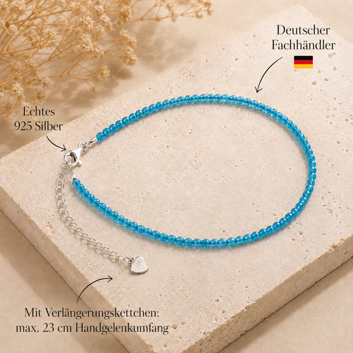 Apatit edelstein armband mm - edelstein,