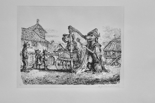 Paul weber lithographie - paul, weber,