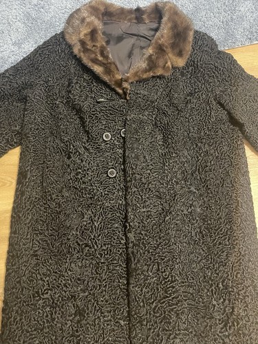 Eleganter schwarzer karakul - karakul, /