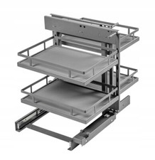 GTV MOVIX PRO Korbauszug KORB CARGO MAGIC CORNER WEISS/ANTRAZYT  SOFTCLOSE