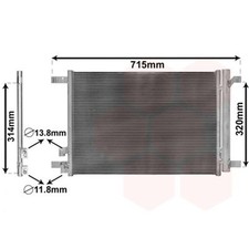 Van Wezel Klimakondensator für Audi CUPRA Seat Skoda VW