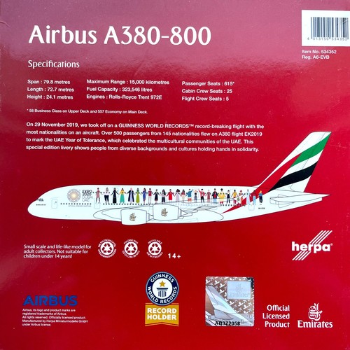 Airbus a380 herpa 500 - airbus, 1:500