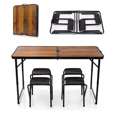 ALU Campingtisch mit 4