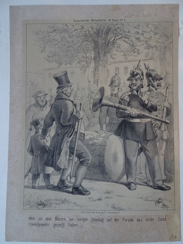 Original lithographie 1850 - lithographie,