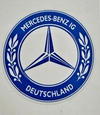 MBIG Aufkleber rund Stern Mercedes Benz IG  blau Daimler Benz