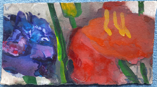 Klaus fussmann aquarell - klaus, blumen
