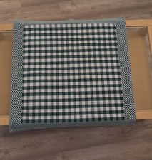 Tischdecke Quadratisch 80x80cm Grün Weiß Kariert Tischtuch Hochzeit Party Deko